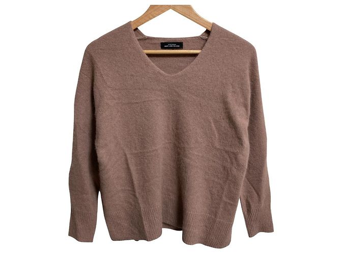 Autre Marque green label relaxing Fox Mix V Neck Pullover Knit Pink