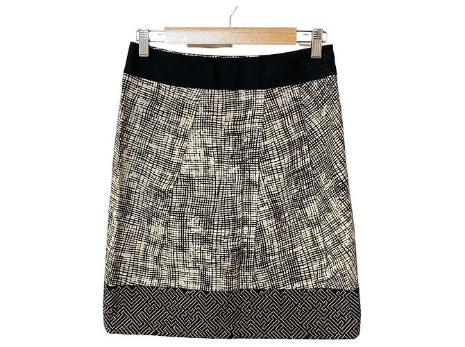 Gonna bicolore Max Mara Weekend Nero Bianco