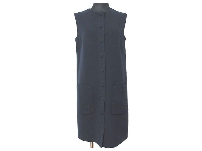 Robe Helmut Lang Bleu Bleu Marine