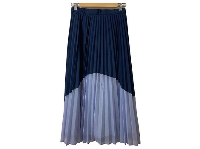 Autre Marque CAST: Plissierter Maxirock Blau