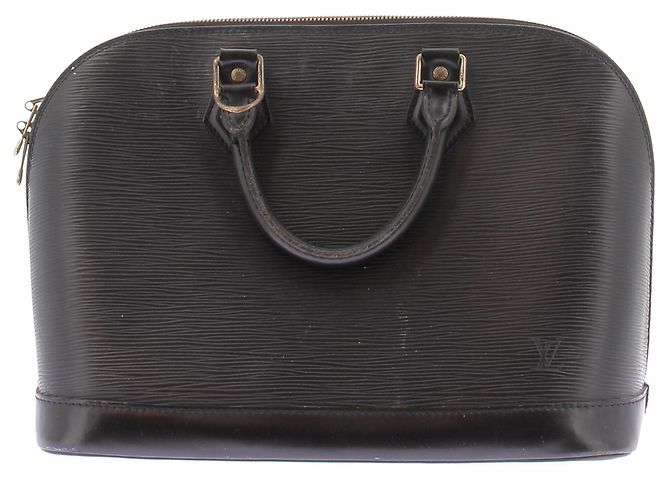 Louis Vuitton Borsa "Alma" in pelle épi nera Nero