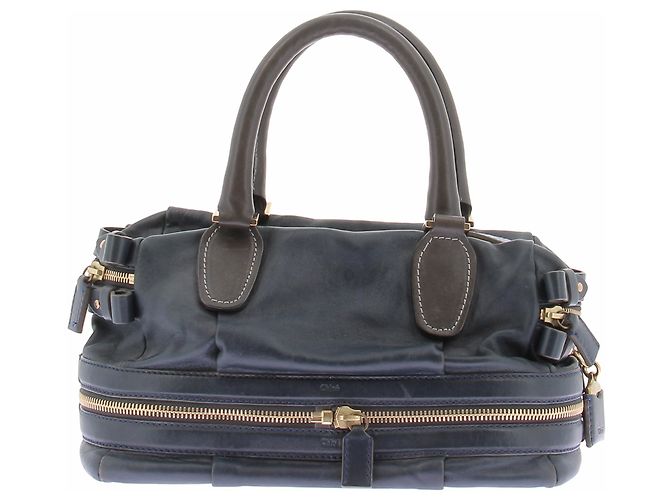 Chloé Borsa "Andy" in pelle blu marino Blu navy