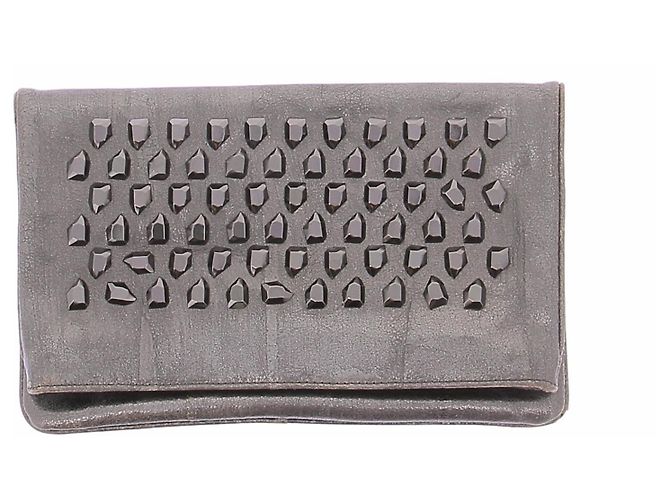 Diane Von Furstenberg Pochette grigia con borchie Grigio