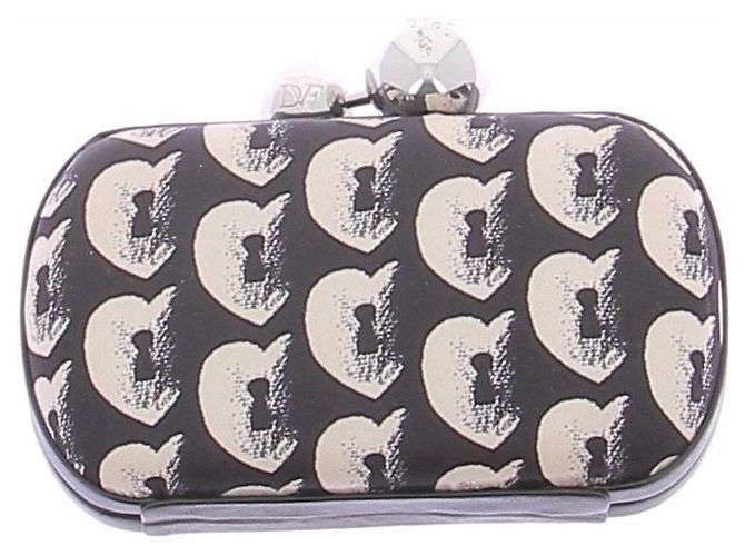 Diane Von Furstenberg Mini-Canvas-Tasche Schwarz
