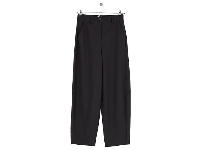 SéZane Schwarze Weite Hose aus Viskose