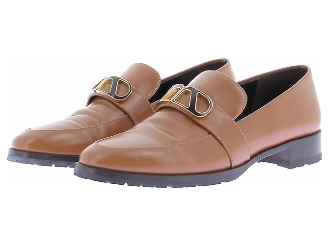 Autre Marque Mocassins en cuir camel