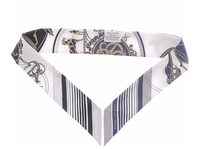 Hermès Twilly marinho e branco Azul marinho