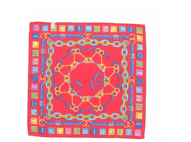 Gucci Lenço vermelho estampado