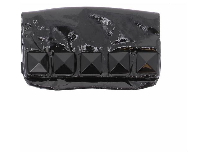 Marc Jacobs Pochette en cuir verni noir