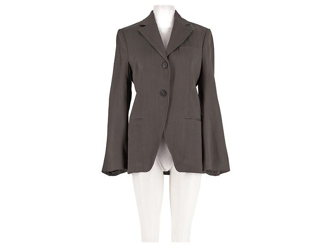 Mango Grey Viscose Blazer M