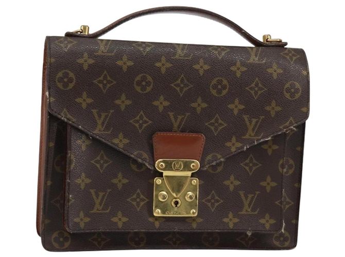 LOUIS VUITTON Monogram Monceau 28 Hand Bag M51185 LV