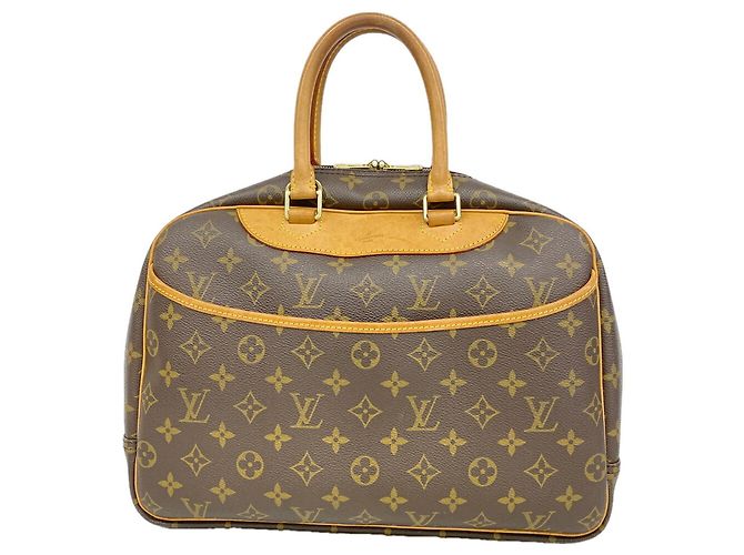 Sac à main Louis Vuitton Monogram Deauville Marron