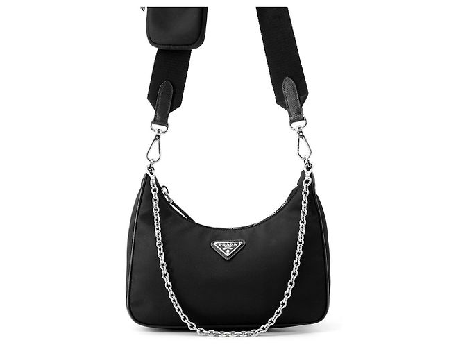 Borsa a spalla Prada Re-Edition 2005 Nero