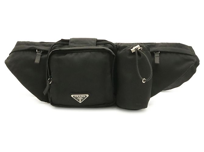 Riñonera Prada Triangle Negro