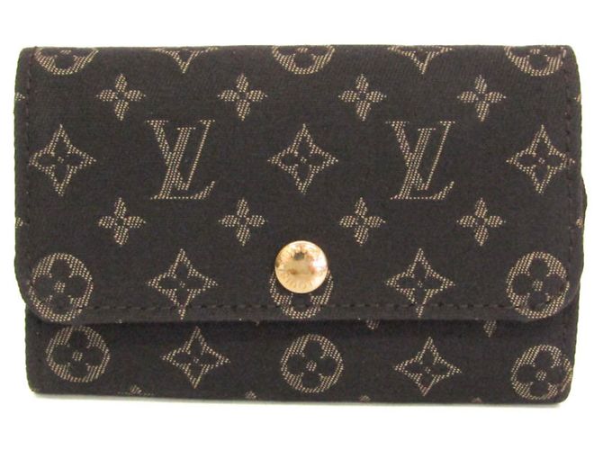Louis Vuitton Monogram Idylle Key Holder Dark grey Dark brown