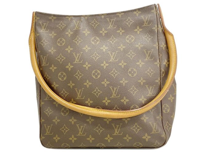 Bolsa de Ombro Louis Vuitton Monogram Looping GM Marrom