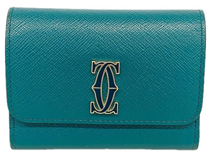Monedero de piel verde Cartier