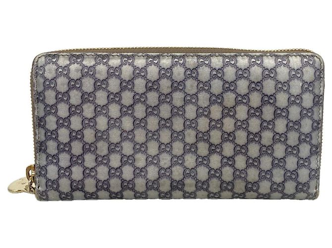Cartera larga Gucci Microguccissima Plata