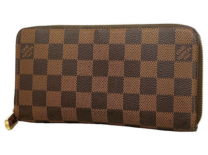 Louis Vuitton Damier Zippy Long Wallet Damier ebene