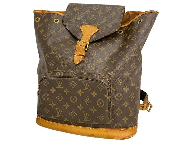 Mochila Louis Vuitton Monogram Montsouris GM Marrom