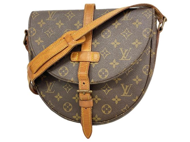 Borsa a tracolla Louis Vuitton Monogram Chantilly GM Marrone