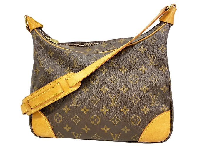 Bolsa de Ombro Louis Vuitton Monogram Boulogne 30 Marrom