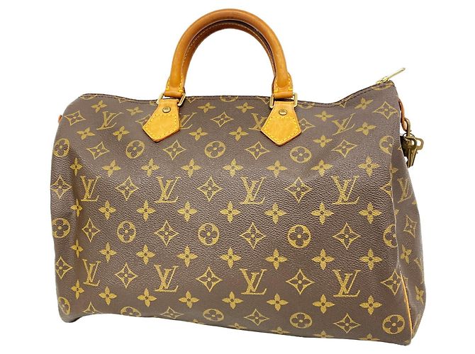 Borsa Louis Vuitton Monogram Speedy 35 Marrone