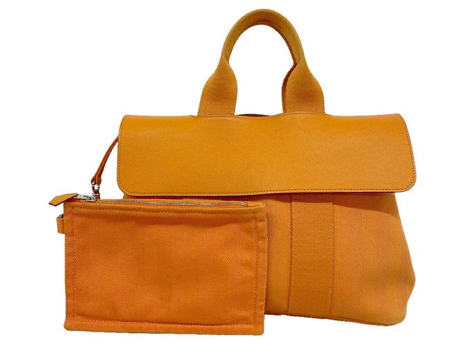 Hermès Saco Tote Hermes Valparaiso PM Laranja