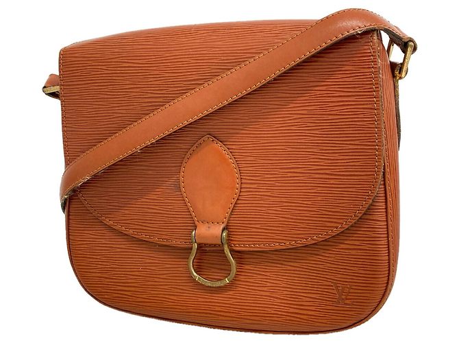 Sac à épaule Louis Vuitton Epi Saint Cloud Marron