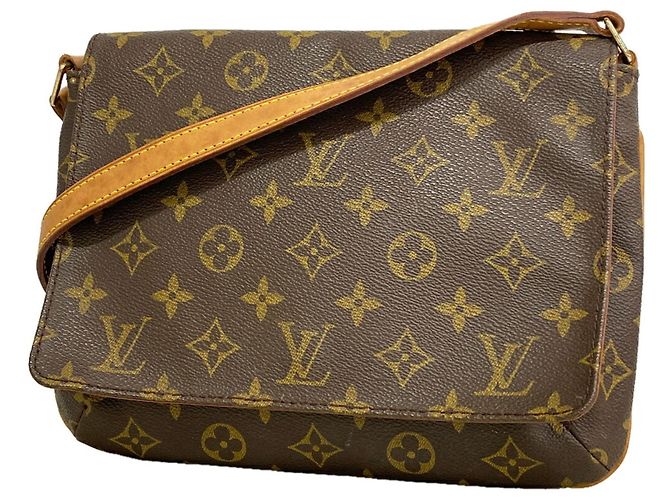Borsa a tracolla Louis Vuitton Monogram Musette Tango Marrone