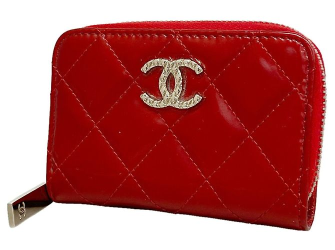 Monedero Chanel Matelassé Brilliant Roja