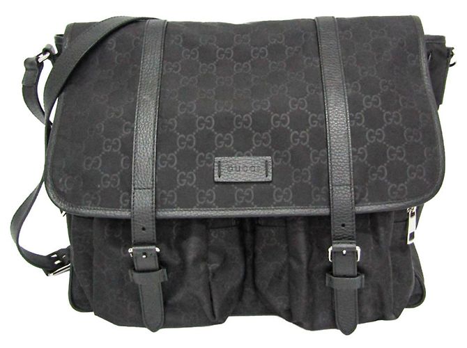 Borsa a tracolla e a spalla Gucci GG Nylon Nero