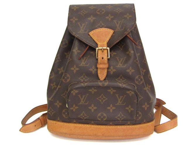 Louis Vuitton Monogram Montsouris MM M51136 Women's Backpack Brown