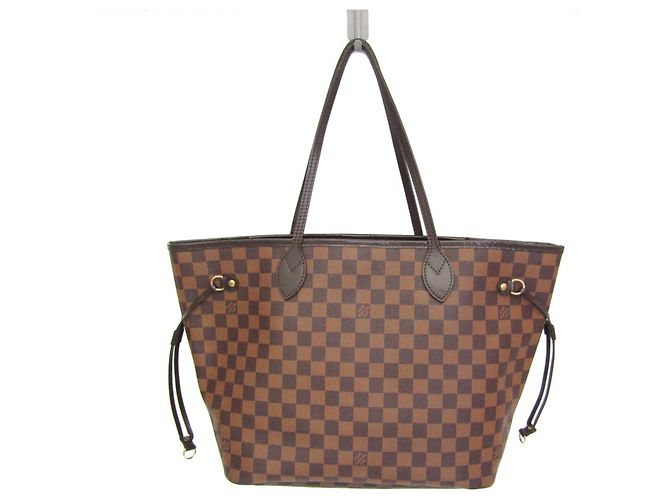 Borsa Tote Louis Vuitton Damier Neverfull MM Marrone