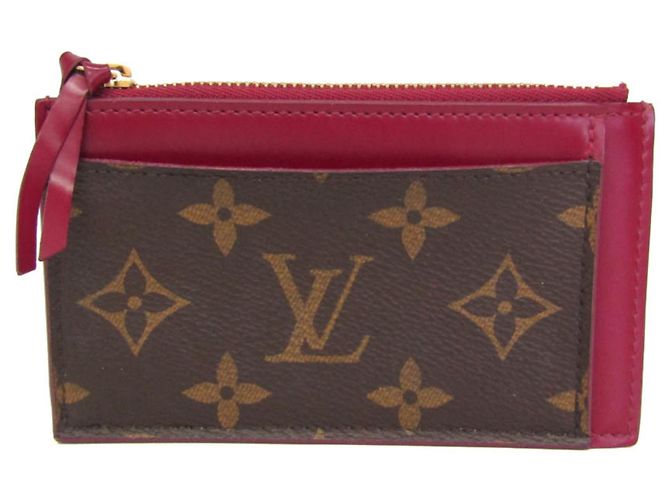Louis Vuitton Monogram Zip Card Holder M67889 Fuschia Monogramm