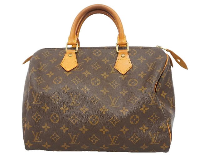 Bolso Louis Vuitton Monogram Speedy 30 Castaño