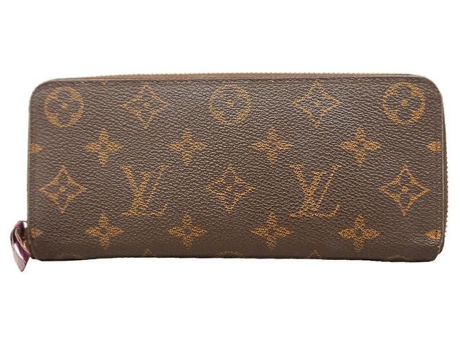 Louis Vuitton Monogram Portefeuille Clemence Long Wallet Fuschia