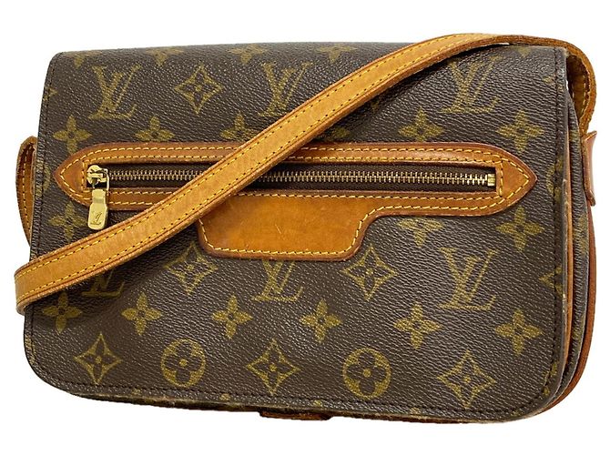 Bolsa de Ombro Louis Vuitton Monogram Saint Germain 24 Marrom