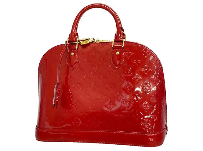 Borsa Louis Vuitton Alma PM Vernis Rosso