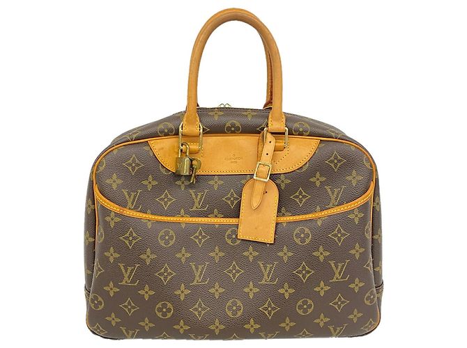 Sac à main Louis Vuitton Monogram Deauville Marron