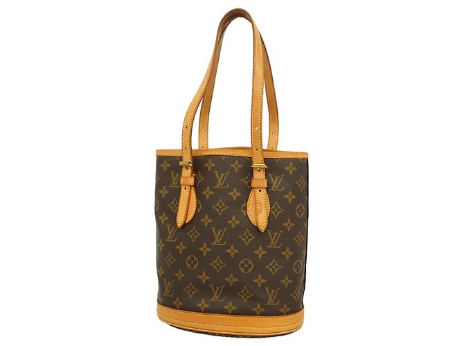 Borsa Tote Louis Vuitton Monogram Bucket PM M42238 Marrone