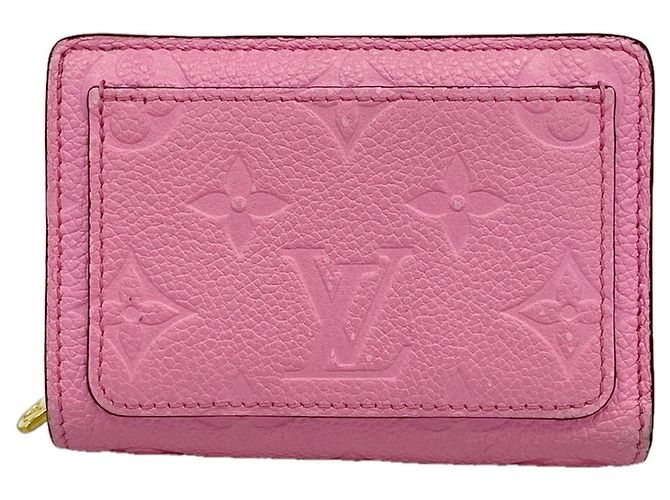 Louis Vuitton Monogram Empreinte Portefeuille Wallet Pink