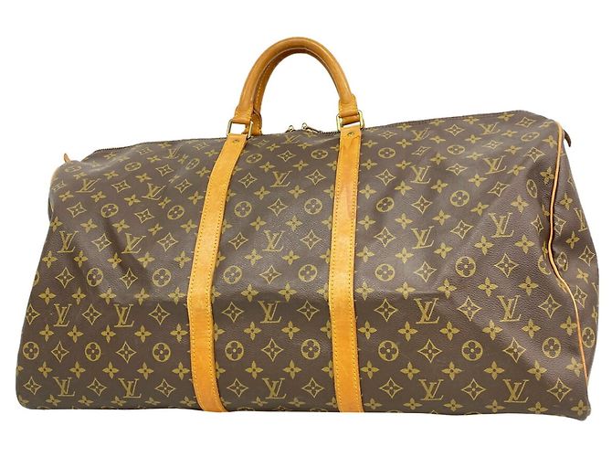 Louis Vuitton Boston Monogram Keepall 60 Marrom