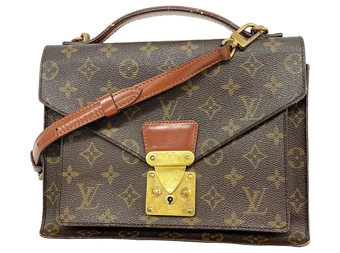 Bolso Louis Vuitton Monogram Monceau 26 Castaño
