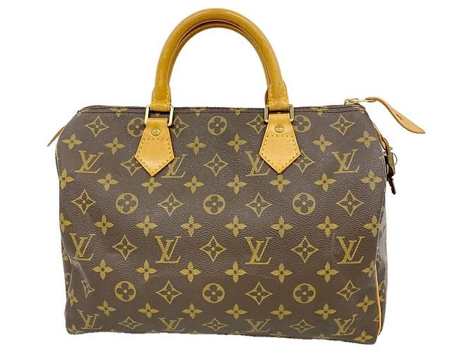 Bolso Louis Vuitton Monogram Speedy 30 Castaño