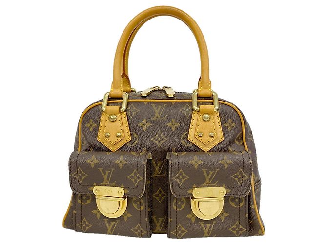 Borsa Louis Vuitton Monogram Manhattan PM Marrone