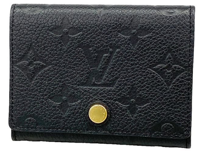 Louis Vuitton Monogram Empreinte Business Card Case Black