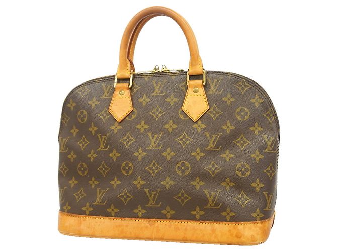 Bolsa de mão Louis Vuitton Alma Monogram M51130 Brown Marrom