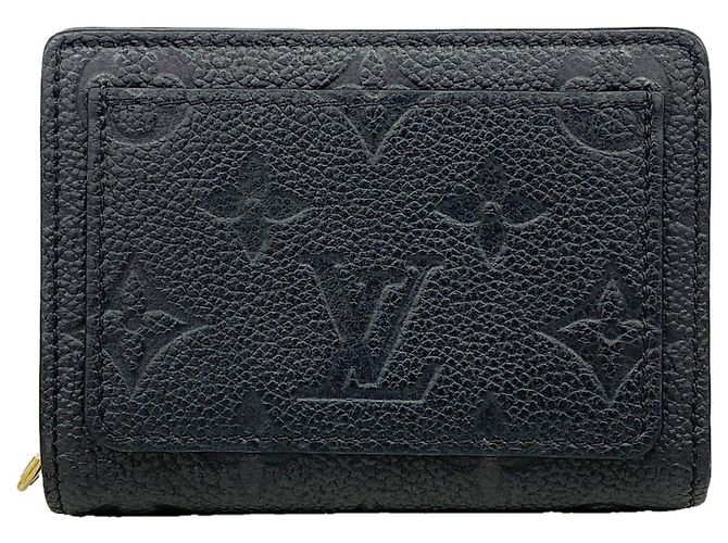 Louis Vuitton Monogram Empreinte Portefeuille Wallet Black
