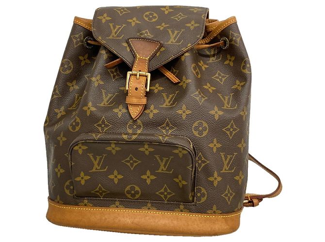 Mochila Louis Vuitton Monogram Montsouris MM Marrom